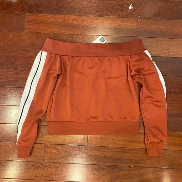 Palm Angels Off-shoulder full-zip sweatshirt - Picture 5 of 9